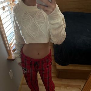Knit cropped sweater